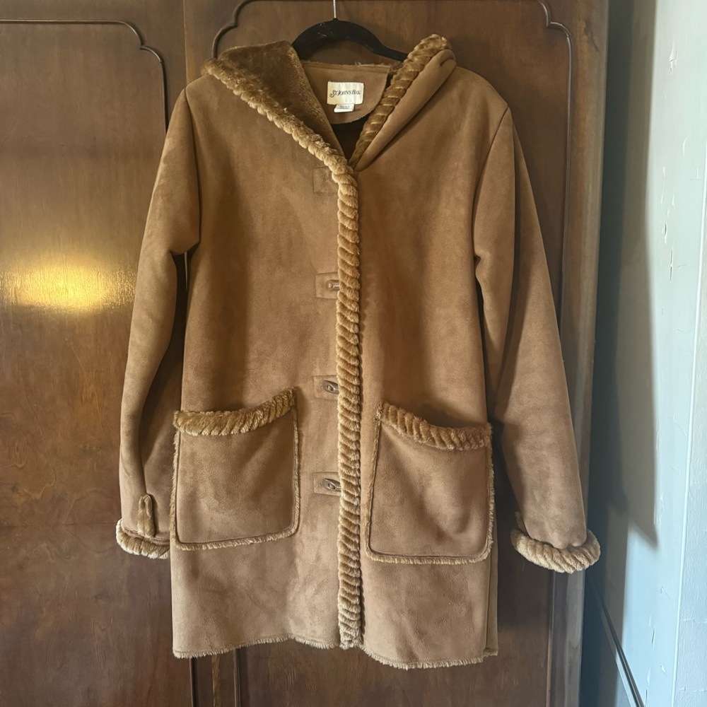 St John’s Bay Faux Fur Brown Jacket